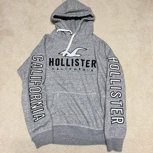 Men’s medium Hollister hoodie sweatshirt in gray.